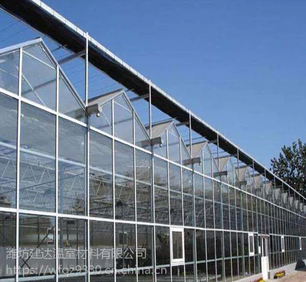 湖北全自动玻璃智能温室造价/潍坊建达温室专业生产大棚骨架配件