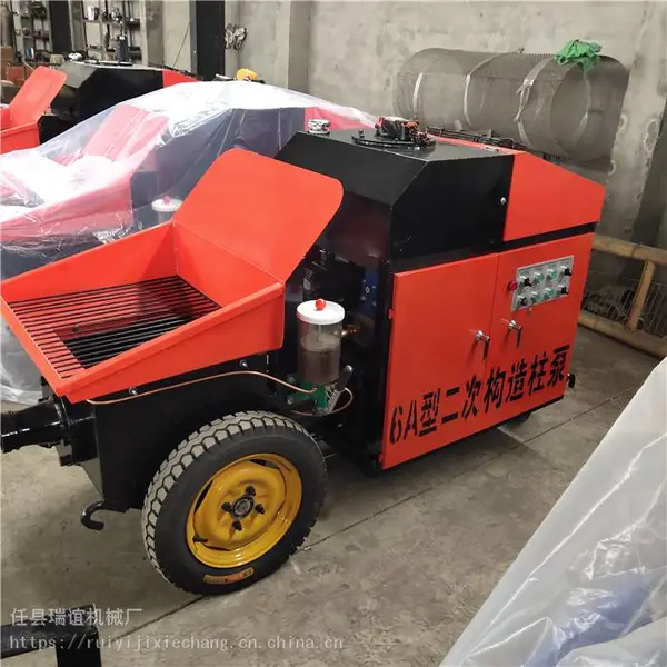 黑龙江二次构造柱泵操作视频二次构造混凝土输送泵