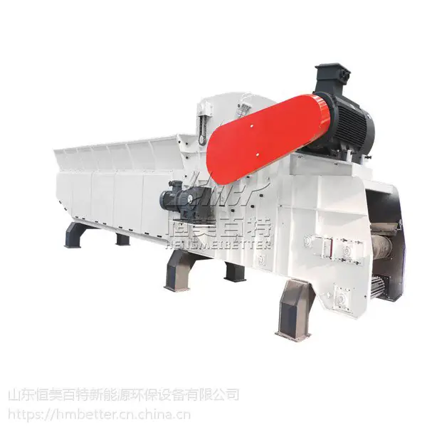 恒美百特大型废板材综合破碎机,能源项目建筑模板粗破机