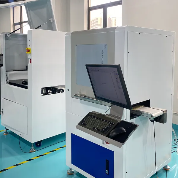 PCB联机打码机Mark点视觉定位在线标记追溯二维码打标紫外激光镭雕机