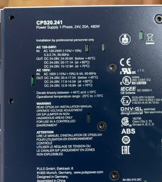 优势供应 PULS 导轨电源 CPS20.241
