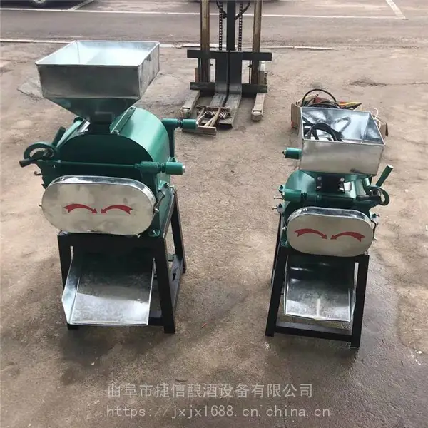 小型家用压片机 熟花生米破瓣机 立式拉丝对辊式压扁机