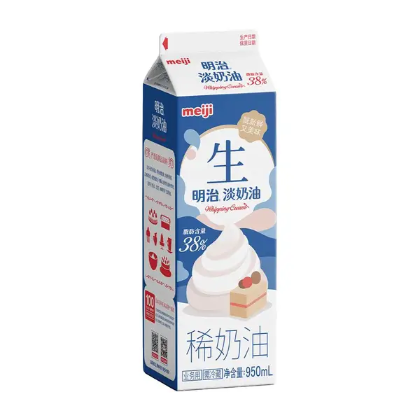 添品网浙江杭州明治淡奶油供应商 烘焙咖啡店商用动物淡奶油 蛋糕甜品原料现货批发