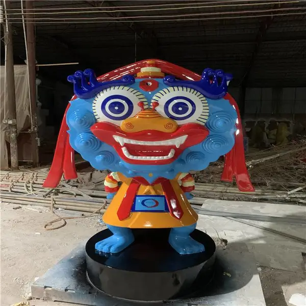 东莞乐园卡通玻璃钢雕塑装饰 儿童主题玻璃钢公仔雕塑