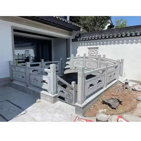 汉白玉升旗台石栏杆护栏石雕大理石材栏板石拱桥花岗岩河道围栏