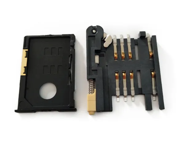 SIM卡座 SIM8+1PIN自弹式卡座PUSH SIM卡座厂家