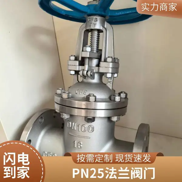 山东厂家直供 CF8不锈钢闸阀 DN100 法兰式 淡水冷水系统