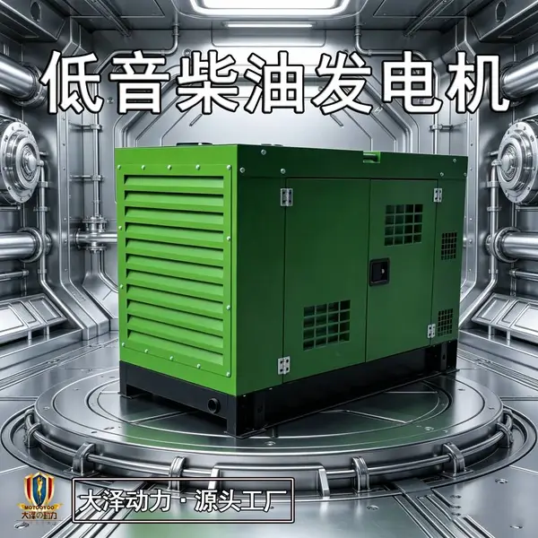 大泽动力10kw汽油发电机双缸静音运行震动更小