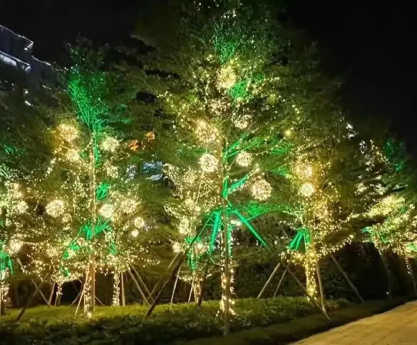 北京楼顶夜景照明施工安装北京节日夜景照明