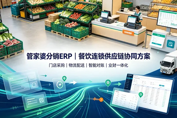 管家婆分销 ERP 对接美团供应链|连锁餐饮供应链数字化管理方案