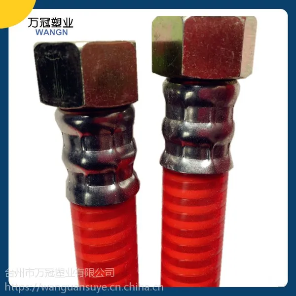 工厂直销22型农用水泵进水管 红色6分螺旋管 耐磨牛筋管