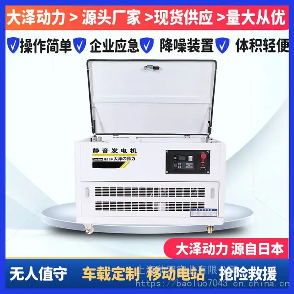 客户关心大泽动力15KW静音汽油发电机TOTO15单相220V 三相380V质量