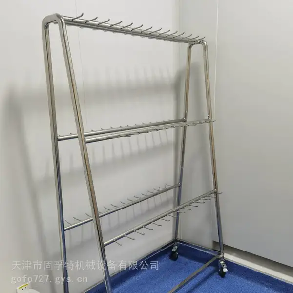 天津洁净区多钩位分体式不锈钢工装挂架生产厂家