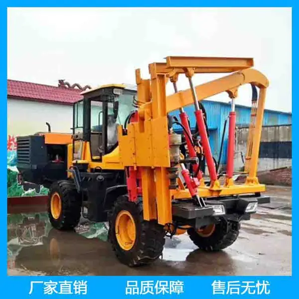 护栏打桩机 公路护栏立杆打桩机 公路打桩机