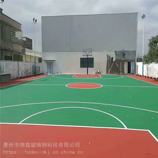 镇隆篮球场羽毛球场施工 学校篮球场翻新
