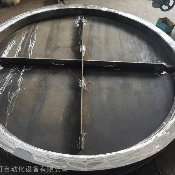 浙江铭辰法兰手动铸钢脱硫脱硝蝶阀厂家烟道阀门