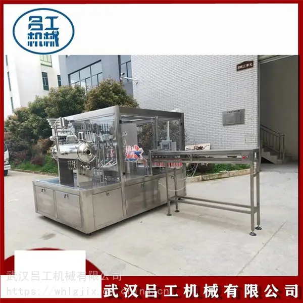 吕工机械大容量吸嘴袋灌装旋盖机 1000ml洗衣液吸嘴袋灌装旋盖机