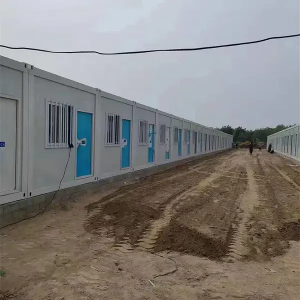 打包箱项目部临建区 工地防火双层箱式活动房 山东集成房屋找万隆