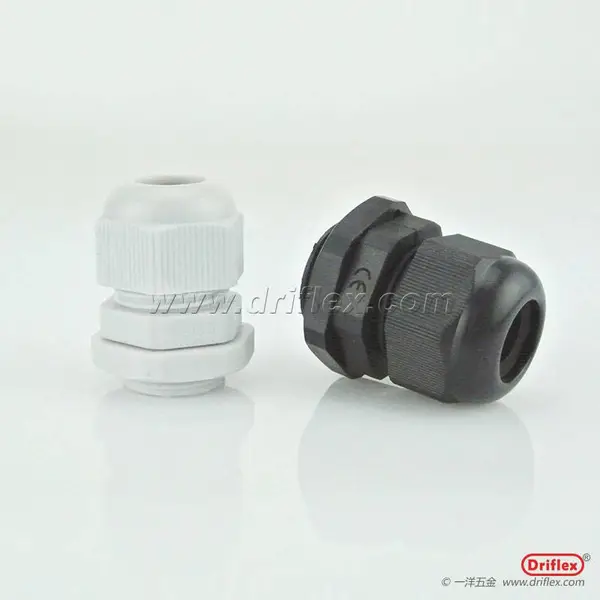黑色尼龙电缆接头外螺纹格兰头含密封圈M20*1.5-M50*1.5