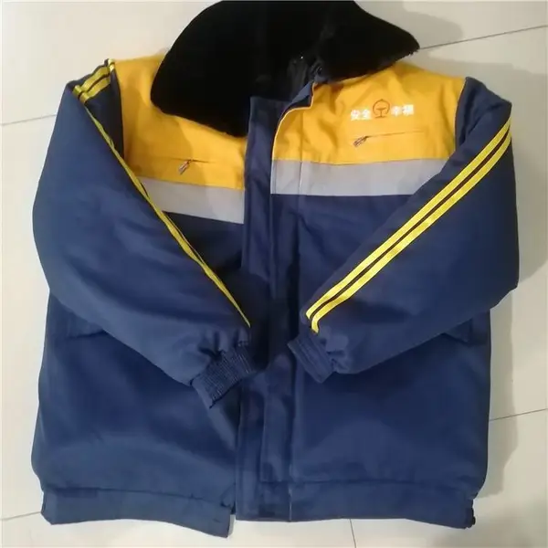 山东济宁铁路工装厂家，调车棉服春秋反光条长袖耐磨工作服套装检车员乘务路段全尺码