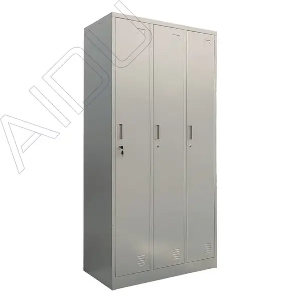 上海工厂直送供应AD-G-0052加厚 三门更衣柜宿舍衣柜钢制衣箱