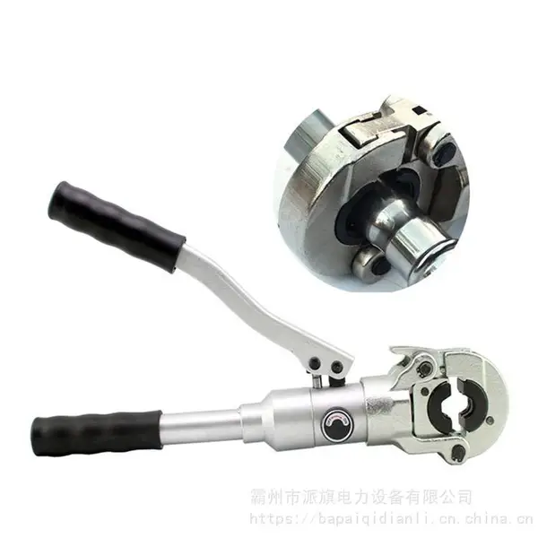 �����ֶ�Һѹǯ�����ҡ�б���ߣ�ѹ��ǯ�Ӵ�������ѹ��ǯ
