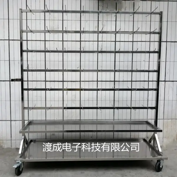 实力厂家直销,定制各种防静电挂料车,料盘转运车