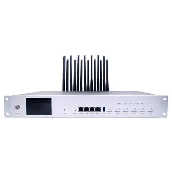 1.5U机架式多链路聚合路由器奥顿G6多卡4G/5G路由器通讯消防应急