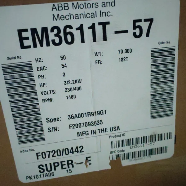 优势供应 BALDOR 电机 EM3611T-57