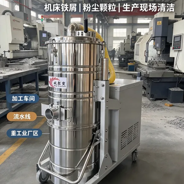 FB?210FC 系列 380V 大功率工业吸尘器 工厂车间机床铁屑粉尘 100L 大容量工业吸尘机