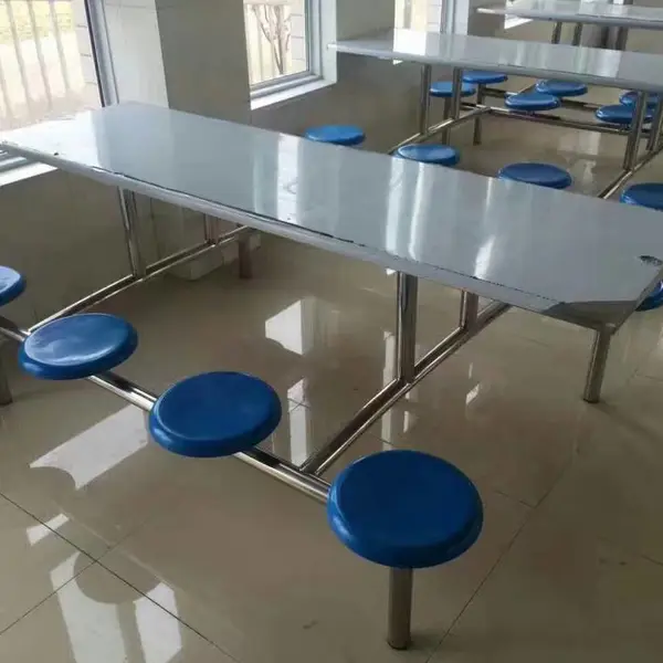 不锈钢餐桌椅食堂餐桌椅学生餐桌椅学校食堂餐桌椅