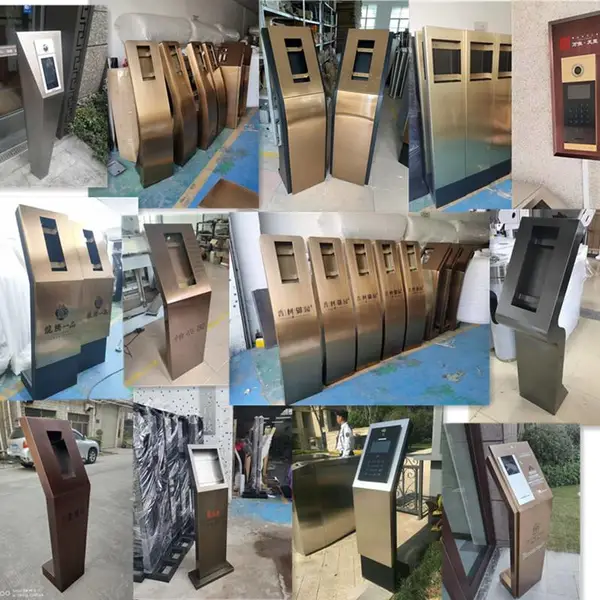 小门大门对讲立柱可视楼宇对讲支架不锈钢门禁支架人脸识别立柱