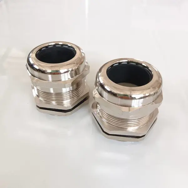IP68防水密封金属填料函 M25*1.5黄铜镀镍电缆格兰头 电控设备用