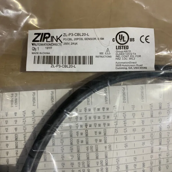 优势供应 AutomationDirect 连接线 ZL-P3-CBL20-L