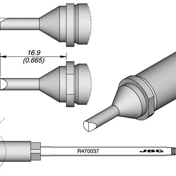 西班牙JBC捷毕禧R470029凿型烙铁头2.7 x 1菏泽地区代理