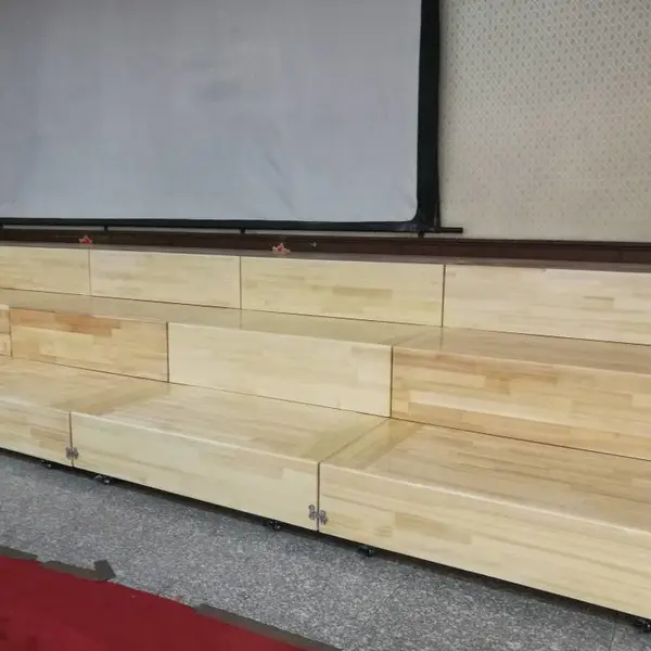 合岳牌合唱台源头定制 中小学合唱团专用演出合唱阶梯站台