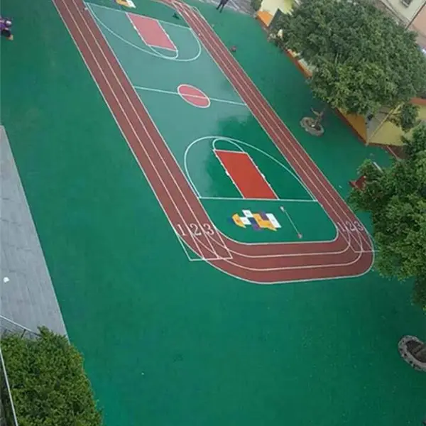 地泽塑胶地板室内室外运动地板胶篮球场羽毛球场用高弹地板胶