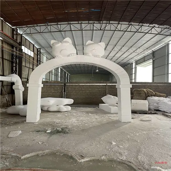 玻璃钢卡通门头造型 信宜水上乐园卡通门拱雕塑 户外景观雕塑小品