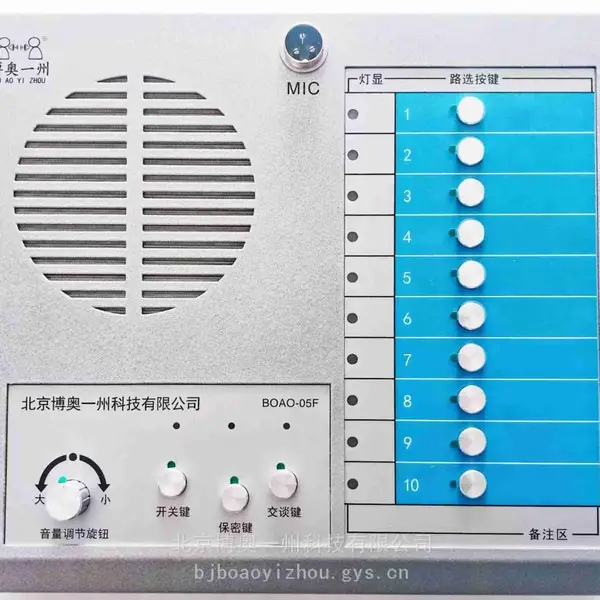 洗煤厂加气站加油站有线防爆双向对讲扩音机博奥一州BOAO-05F话筒