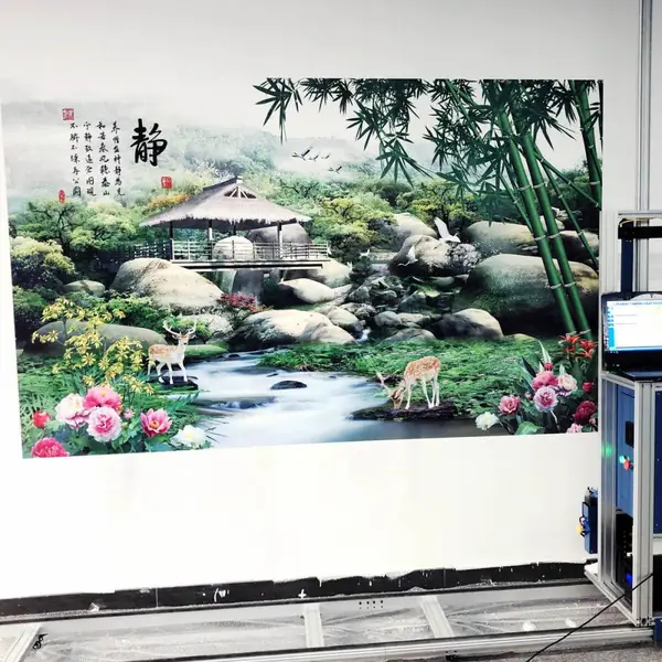 3D智能室内装饰墙立式彩绘打印机背景墙文化宣传彩绘机