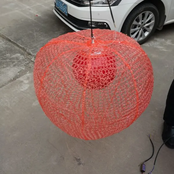 LED 桃子造型灯 路灯杆悬挂装饰灯 市政街道节日亮化铁艺灯