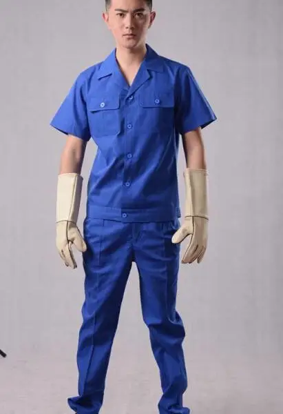 上海定做夏季短袖 工作 服纯棉工作服 企业劳保用品