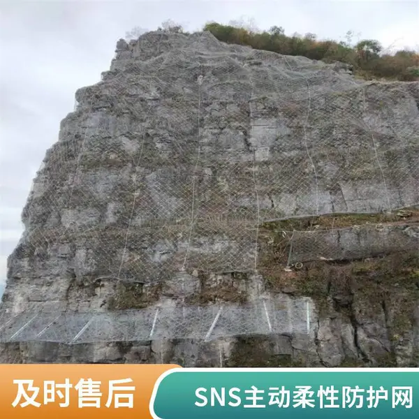 高速公路边坡主动柔性防护网 规格齐全 SNS柔性防护网 可来图加工