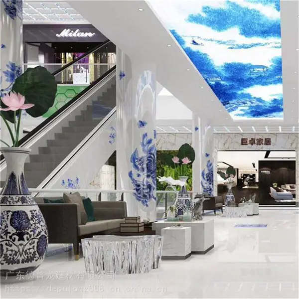 棋牌室连锁店3D打印UV彩绘包柱铝板-圆柱印花铝板