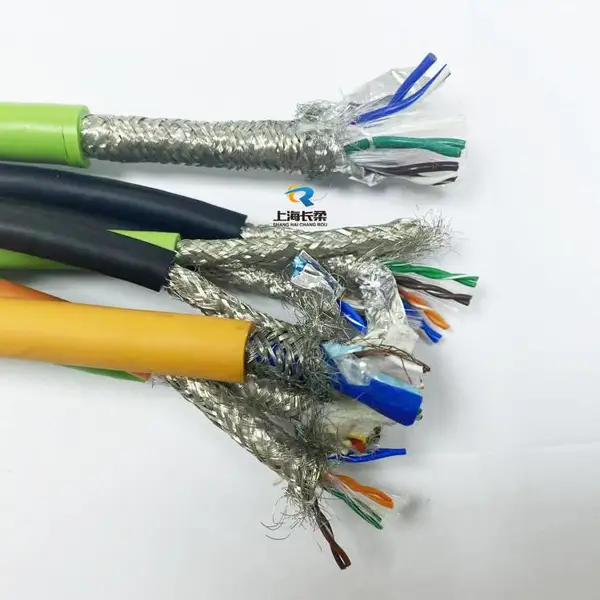 TRVVP高柔性拖链屏蔽电缆2 3 4 5 6芯0.75 1.5 2 2.5m㎡信号线