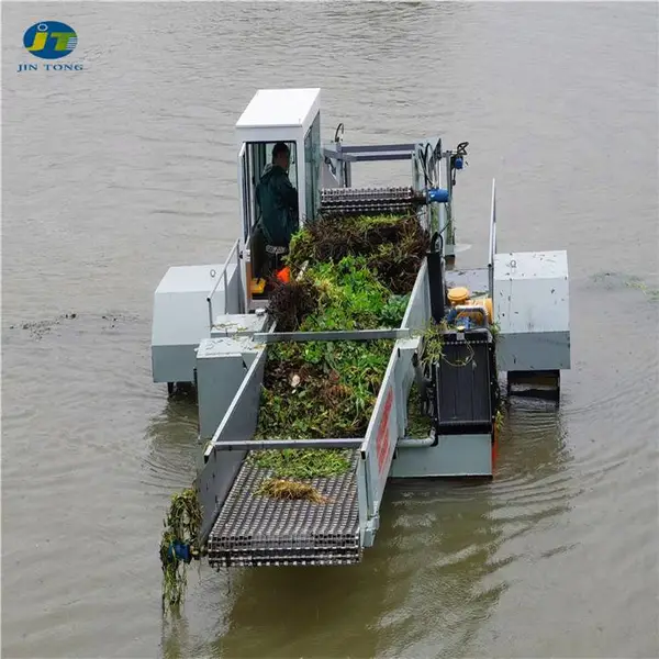河道水下割草船湖面收割水草机器 水葫芦清理机械打捞船