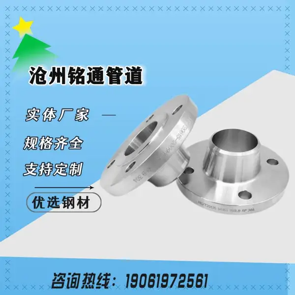 生产国标GB/T9115 不锈钢30403 32168带径对焊法兰WN 凸面 DN100PN10