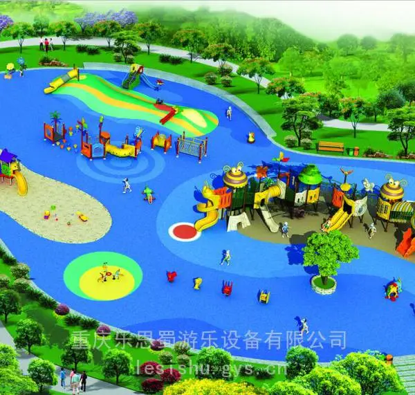 室外大型水上乐园组合滑梯玻璃钢材质定制可实地测量场地
