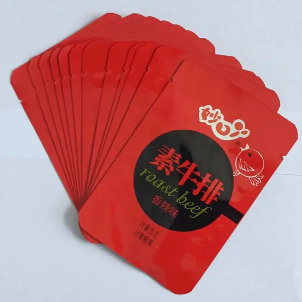 鑫邦包装 网红零食素牛排 素肉包装袋 豆制品豆干真空袋 彩色印刷袋
