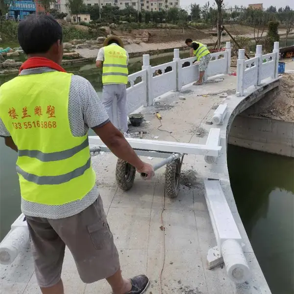 大理石栏杆 汉白玉石栏杆 嘉祥石雕栏板批发